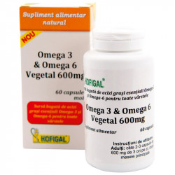 OMEGA 3&OMEGA 6 VEGETAL 600MG 60CPS MOI