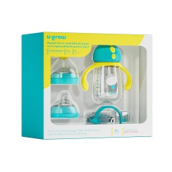 Pachet 3 in 1 cana 260 ml, blue, U-Grow - Img 7