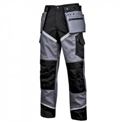 Pantalon lucru gros premium negru-gri - l/h-176