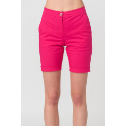 PANTALONI SCURT CASUAL FEMEI FUXIA S - Img 5