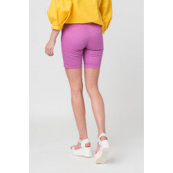 PANTALONI SCURT CASUAL FEMEI LILA M - Img 2