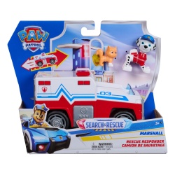 PATRULA CATELUSILOR CAUTARE SI SALVARE SET FIGURINA MARSHALL SI VEHICUL DE POMPIERI
