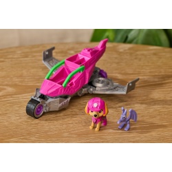 PATRULA CATELUSILOR FILMUL CU DINOZAURI SET DINO VEHICUL AVION CU FIGURINA SKYE SI ACCESORII 15CM - Img 6
