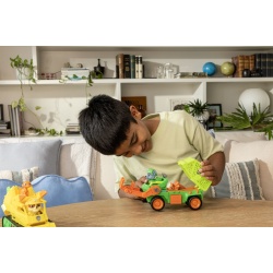 PATRULA CATELUSILOR FILMUL CU DINOZAURI SET DINO VEHICUL CAMION DE RECICLARE CU FIGURINA ROCKY SI ACCESORII 15CM - Img 3