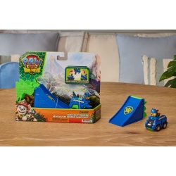 PATRULA CATELUSILOR FILMUL CU DINOZAURI SET VEHICUL CU RAMPA SI FIGURINA CHASE - Img 9