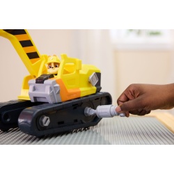 PATRULA CATELUSILOR RUBBLE SI ECHIPA VEHICUL BULDOZER MULTIFUNCTIONAL 2 IN 1 - Img 7