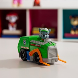 PATRULA CATELUSILOR SET VEHICUL DE BAZA CAMIONUL DE RECICLARE SI FIGURINA ROCKY - Img 6