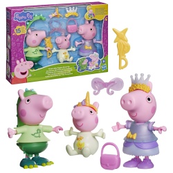 PEPPA PIG SET 3 PURCELUSI CARE SE IMBRACA CU FIGURINE SI ACCESORII - Img 3