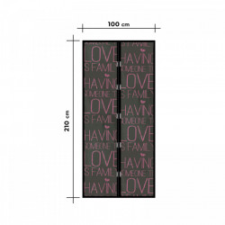 Perdea anti-tantari pt. usi cu inchidere magnetica, 100 x 210 cm - „Love” - Img 3
