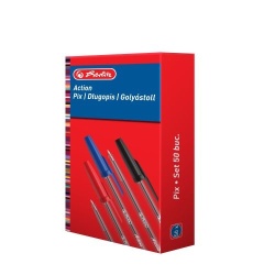 PIX PLASTIC DE UNICA FOLOSINTA ACTION, MINA 0,7 MM, ALBASTRU, SET 50 BUCATI