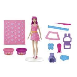 PLAY DOH BARBIE SET PLASTELINA INIMIOARE SI PAR - Img 3
