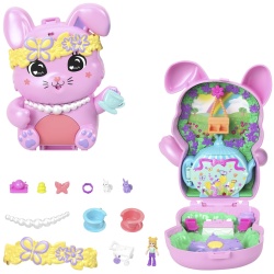 POLLY POCKET SET GENTUTA ANIMALUT IEPURAS LA PETRCERE CU ACCESORII - Img 7
