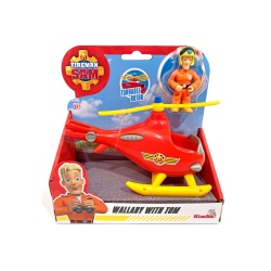 POMPIERUL SAM ELICOPERUL WALLABY CU FIGURINA TOM THOMAS