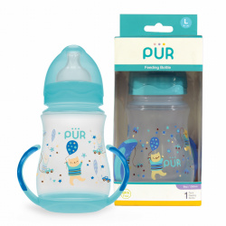 PUR 9023 – BIBERON CU GURA LARGA, DESEN SI MANERE +6 LUNI, 250ML - Img 3