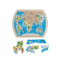 Puzzle din lemn O lume intreaga Beleduc - Img 2