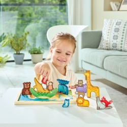 Puzzle din lemn - Regatul animalelor - Img 2