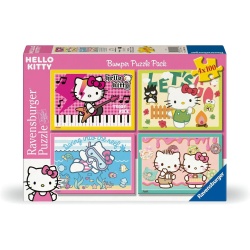 PUZZLE HELLO KITTY BUMPER PACK 4X100