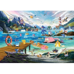 PUZZLE POKEMON VAPOREON SI MAREA CALDA 1000 - Img 2
