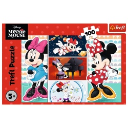 PUZZLE TREFL 100 DISNEY MINNIE MOUSE AMUZANTA - Img 3