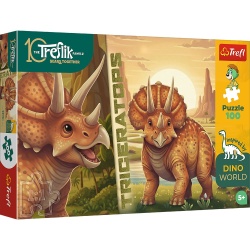 PUZZLE TREFL 100 FAMILIA TREFLIK DINO WORLD TRICERATOPS