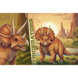 PUZZLE TREFL 100 FAMILIA TREFLIK DINO WORLD TRICERATOPS - Img 2