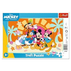 PUZZLE TREFL 15 CU CADRU INTREBARI DESPRE MICKEY MOUSE