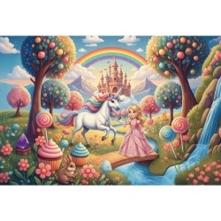 PUZZLE TREFL 24 MAXI PRINTESA SI UNICORN - Img 2