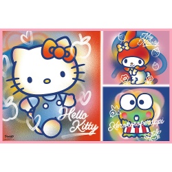 PUZZLE TREFL 2X200 HELLO KITTY SI PRIETENII - Img 2