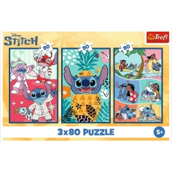 PUZZLE TREFL 3X800 STITCH LUMEA LUI STITCH - Img 5