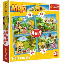 PUZZLE TREFL 4IN1 AVENTURILE ALBINUTEI MAYA - Img 1