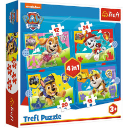PUZZLE TREFL 4IN1 PATRULA CATELUSILOR ECHIPA - Img 1