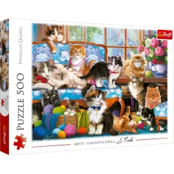 PUZZLE TREFL 500 FAMILIA DE PISICUTE