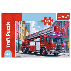 PUZZLE TREFL 60 MASINA DE POMPIERI - Img 3