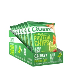 Quest Tortilla Style Protein Chips, Chipsuri Proteice, Cu Aroma De Chili Si Lime, 32 G - Img 6