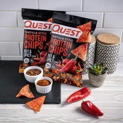 Quest Tortilla Style Protein Chips, Chipsuri Proteice Cu Aroma Picanta, 32 G - Img 2