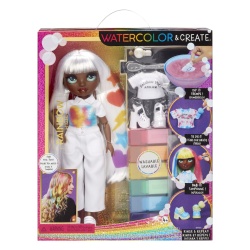 RAINBOW HIGH WATERCOLOR CREATE PAPUSA OCHI VERZI - Img 1