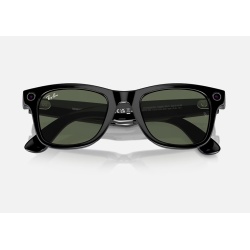 RayBan Meta Wayfarer S ShinyBk/G15 Green - Img 5