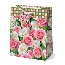 Sacosa Primavara, din hartie cu maner din snur, 26 x 32.5 x 12.7 cm (20 buc/display) - Img 5