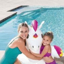Saltea gonflabilă pentru copii - unicorn - 155 x 119 cm - Img 3