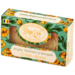 SAPUN NATURAL CU ARGILA, GHIMBIR SI IENUPAR 90GR