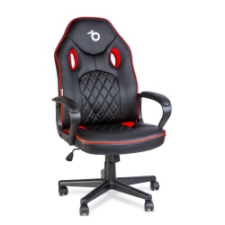 Scaun gamer cu cotieră - negru / roșu - 71 x 53 cm / 53 x 47 cm - Img 1