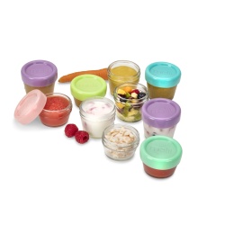SET 12 RECIPIENT STICLA PENTRU HRANA BEBE, MELII, 6*59 ML + 6*118 ML - Img 2
