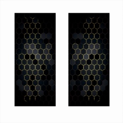 Set 2 stickere decorative pentru stalpii usilor, print autoadeziv de inalta rezolutie, dimensine 2 buc x 50 x 22 cm , cod: AVX-SSU-04 - Img 2