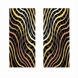 Set 2 stickere decorative pentru stalpii usilor, print autoadeziv de inalta rezolutie, dimensine 2 buc x 50 x 22 cm , cod: AVX-SSU-14 - Img 2