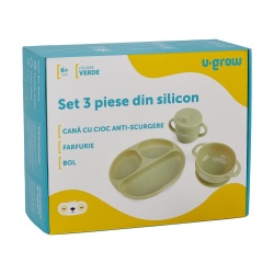 Set 3 piese silicon ,olive - Img 7