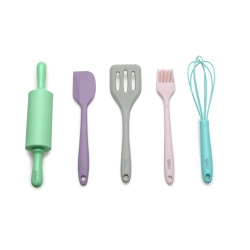 SET 5 PIESE MINI USTENSILE BAKING, MELII, COLORATE - Img 2