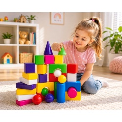 SET CONSTRUCTOR BLOCURI MULTICOLORE 3 - Img 3