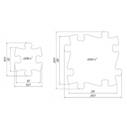 Set covorase ortopedice senzoriale puzzle Diamant A Muffik - Img 2