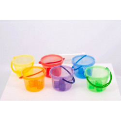 Set de 6 galetuse translucide colorate pentru activitati senzoriale - Img 2