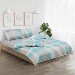 Set de pat king size bumbac,92gsm,Square - Img 9